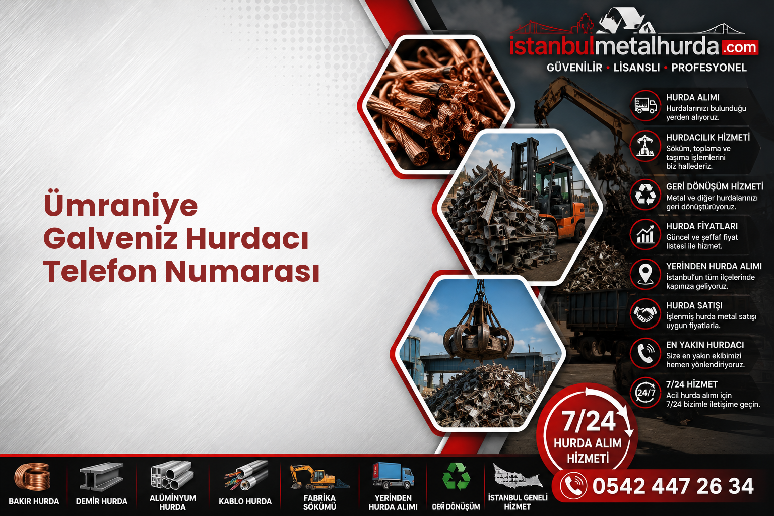 Ümraniye Galveniz Hurdacı Telefon Numarası