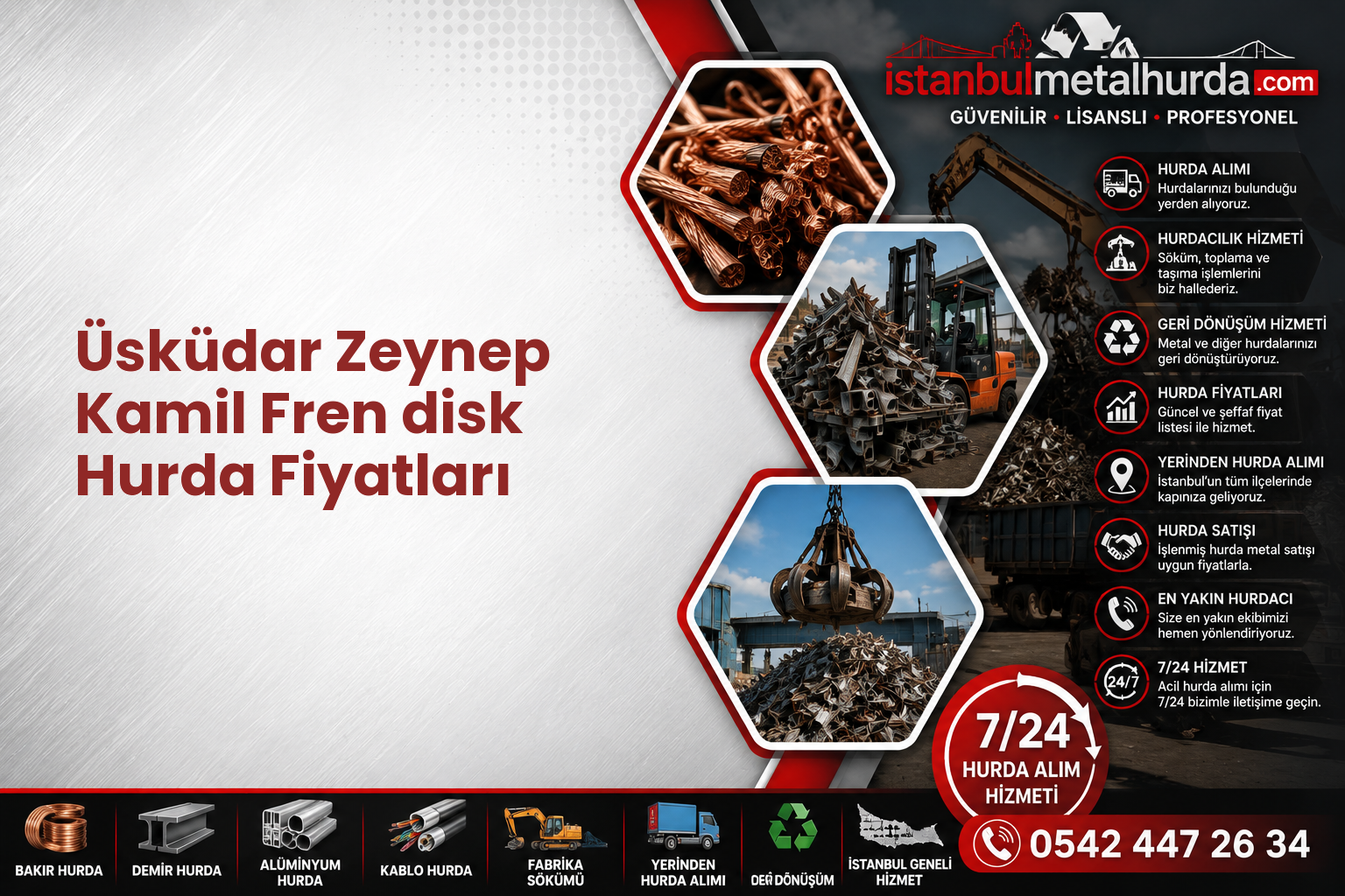 Üsküdar Zeynep Kamil Fren disk Hurda Fiyatları