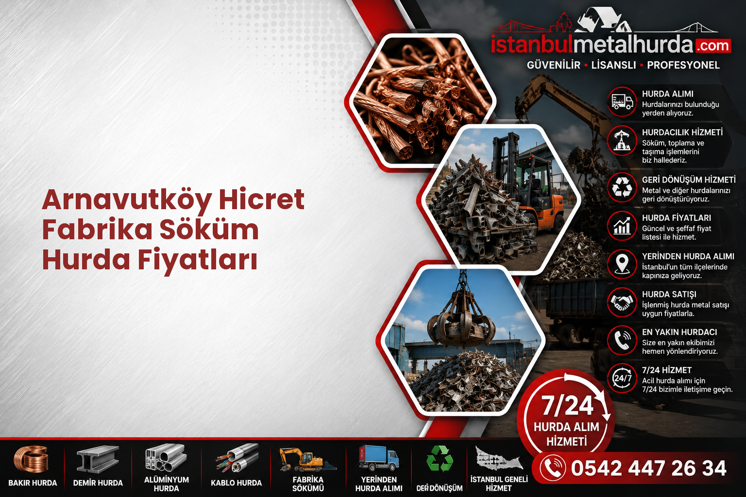 Arnavutköy Hicret Fabrika Söküm Hurda Fiyatları