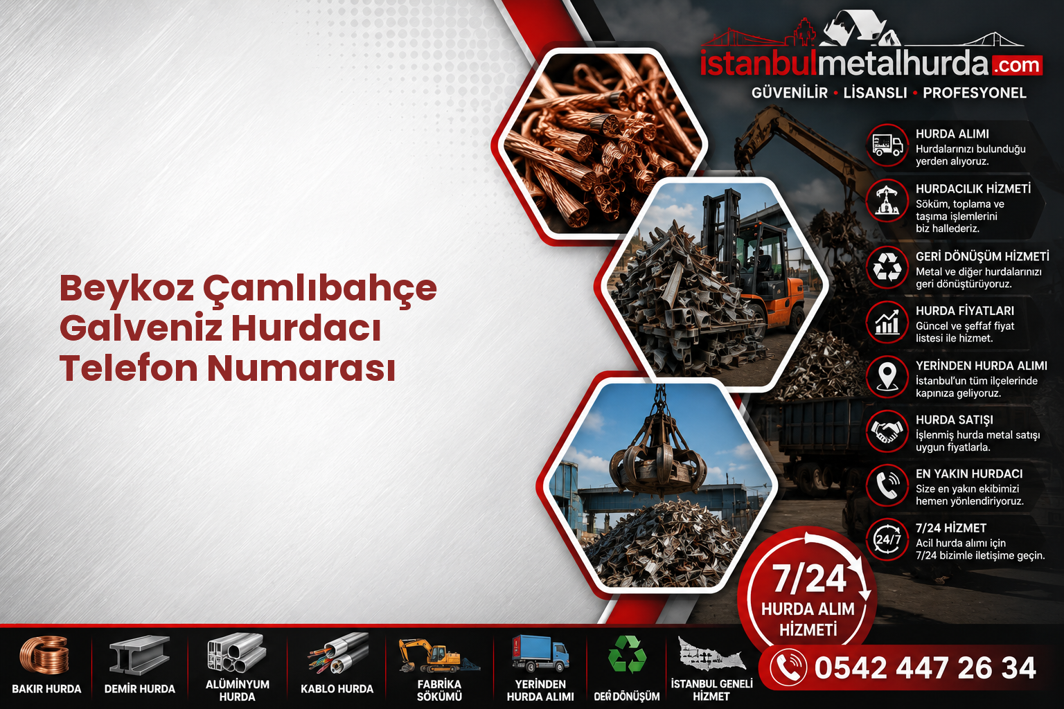 Beykoz Çamlıbahçe Galveniz Hurdacı Telefon Numarası