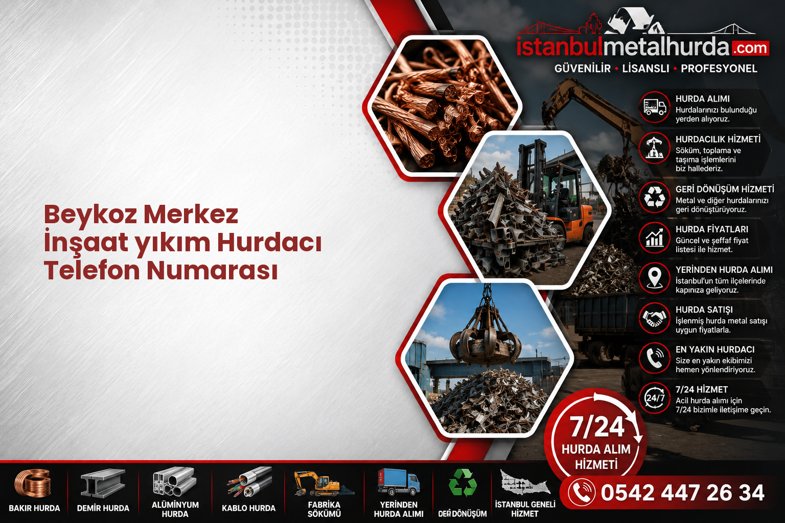 Beykoz Merkez İnşaat yıkım Hurdacı Telefon Numarası