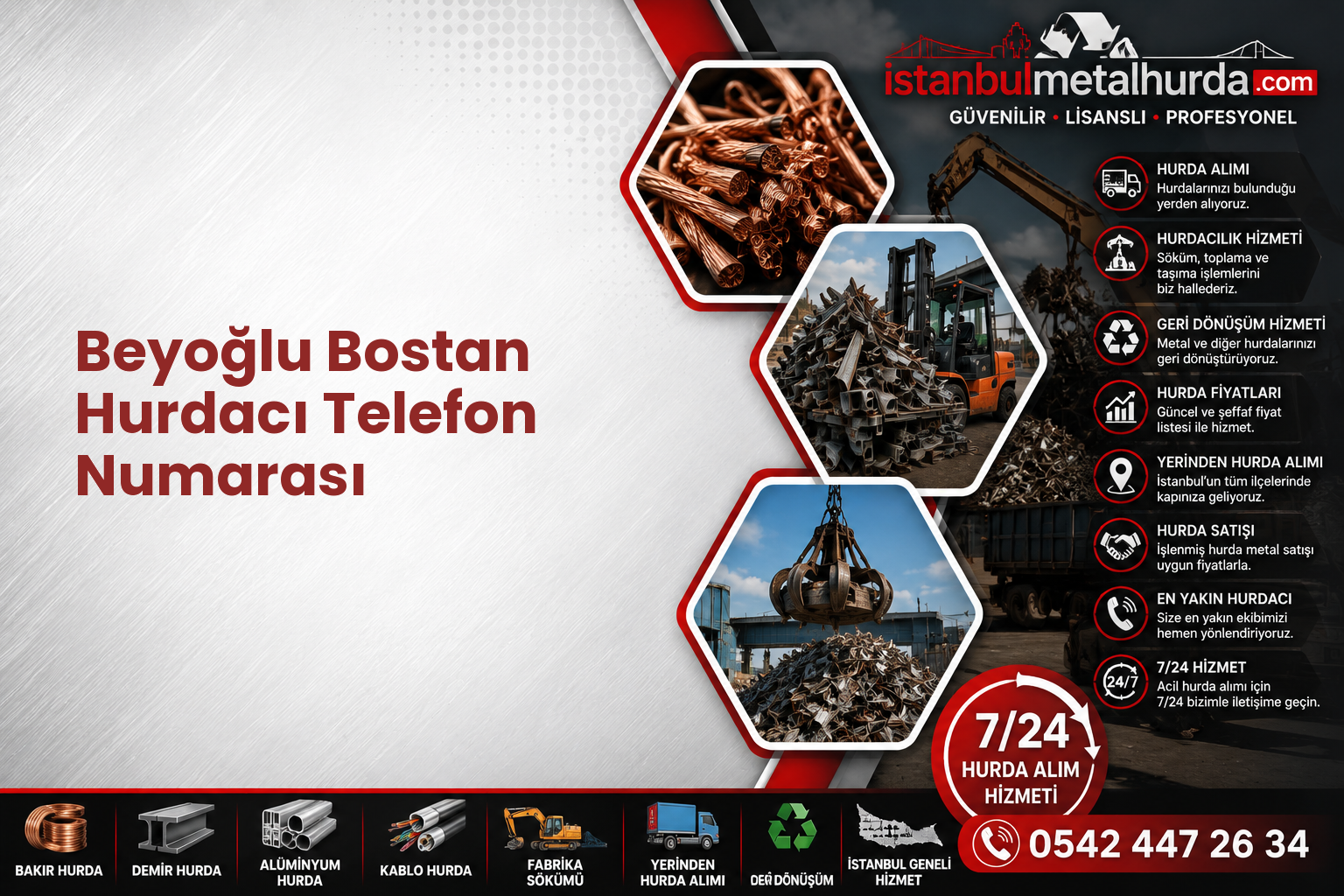 Beyoğlu Bostan Hurdacı Telefon Numarası