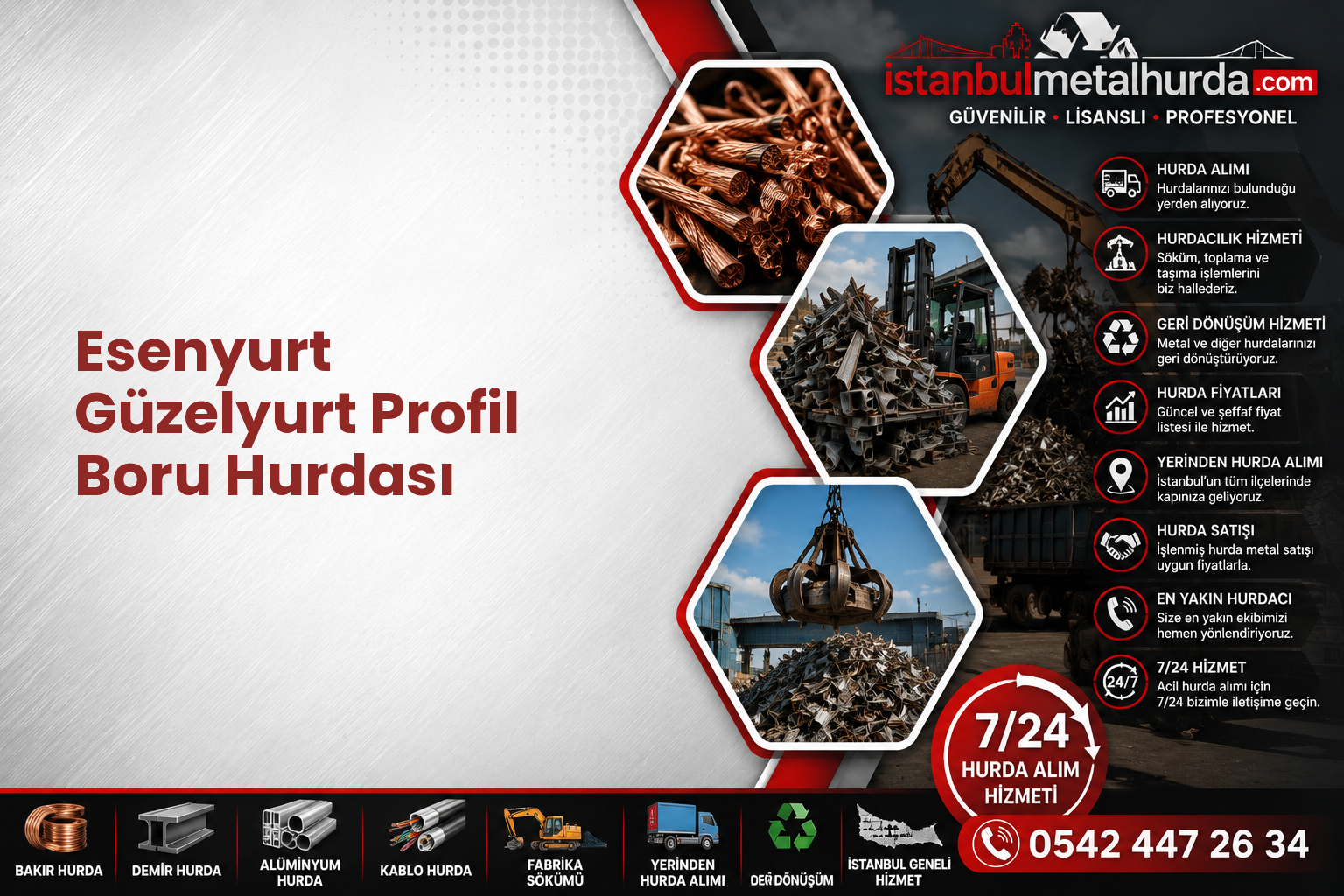 Esenyurt Güzelyurt Profil Boru Hurdası