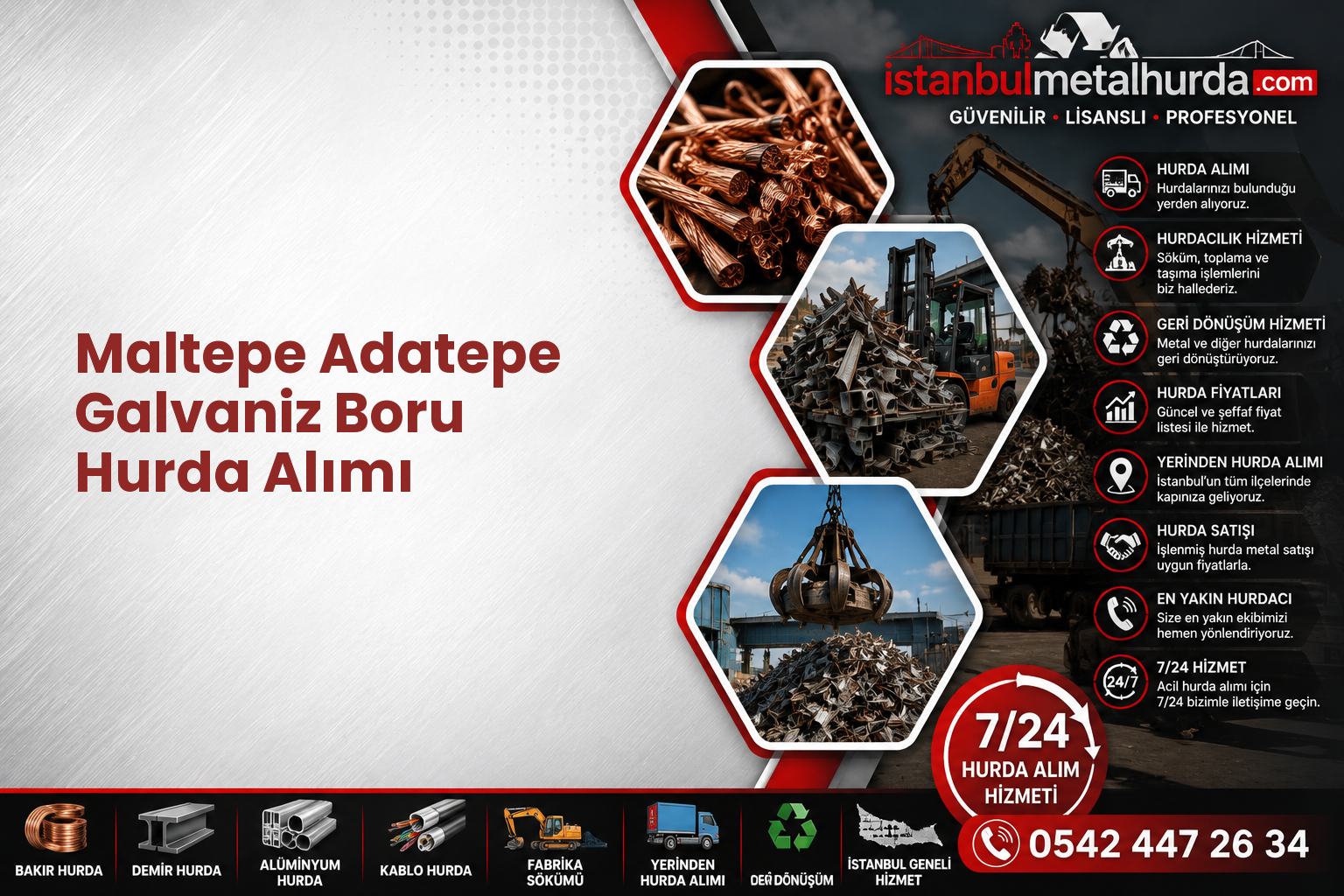 Maltepe Adatepe Galvaniz Boru Hurda Alımı