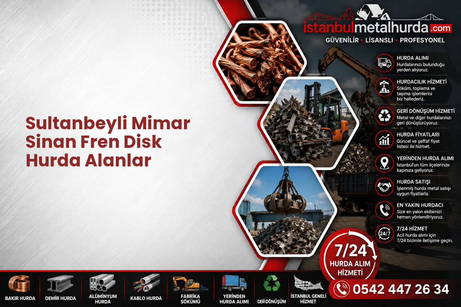 Sultanbeyli Mimar Sinan Fren Disk Hurda Alanlar